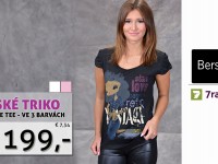 Aktuální akce - Dámské tričko Bershka - Retro Love Tee s podzimní slevou 51%